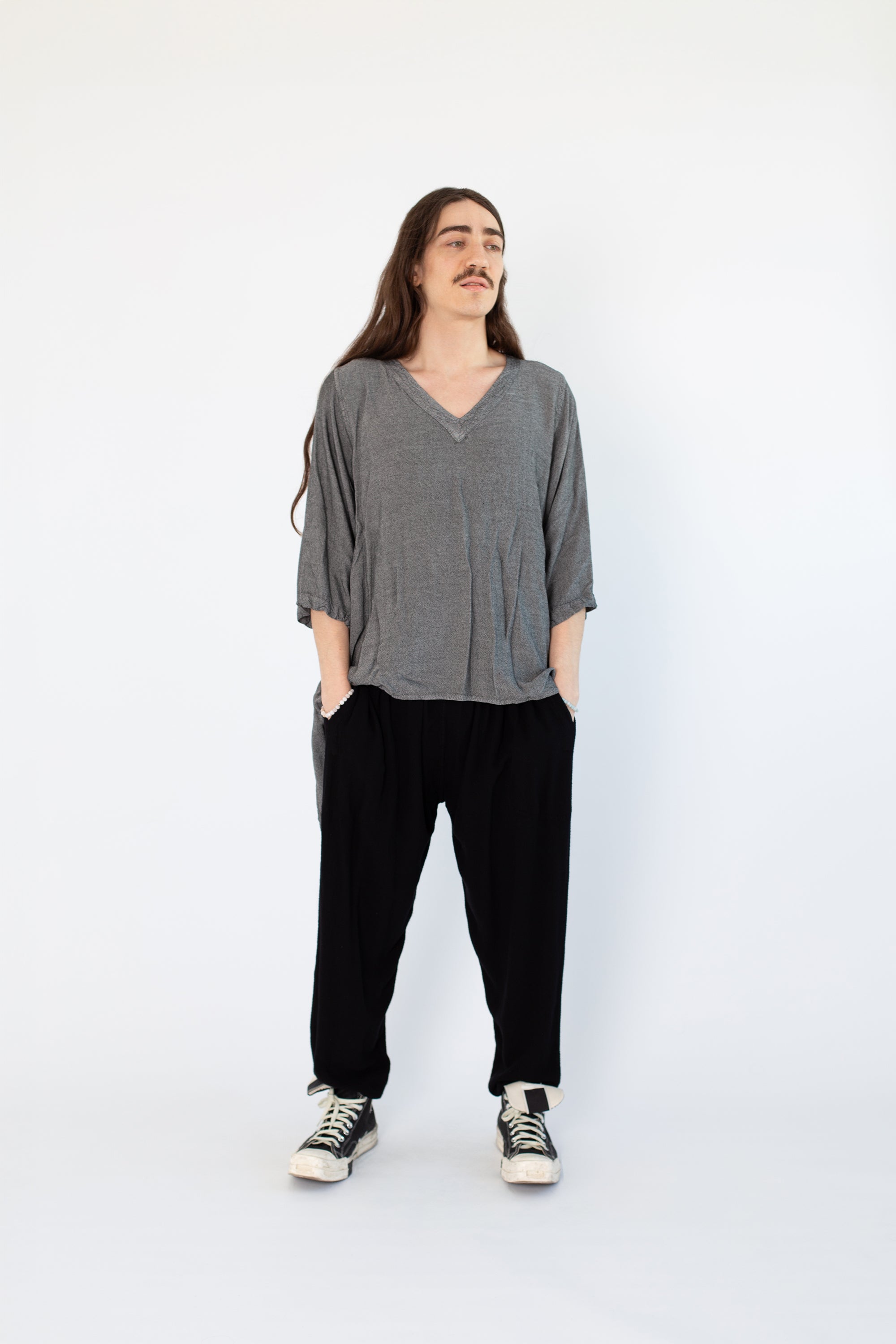 Mens V Neck Eclipse Shirt