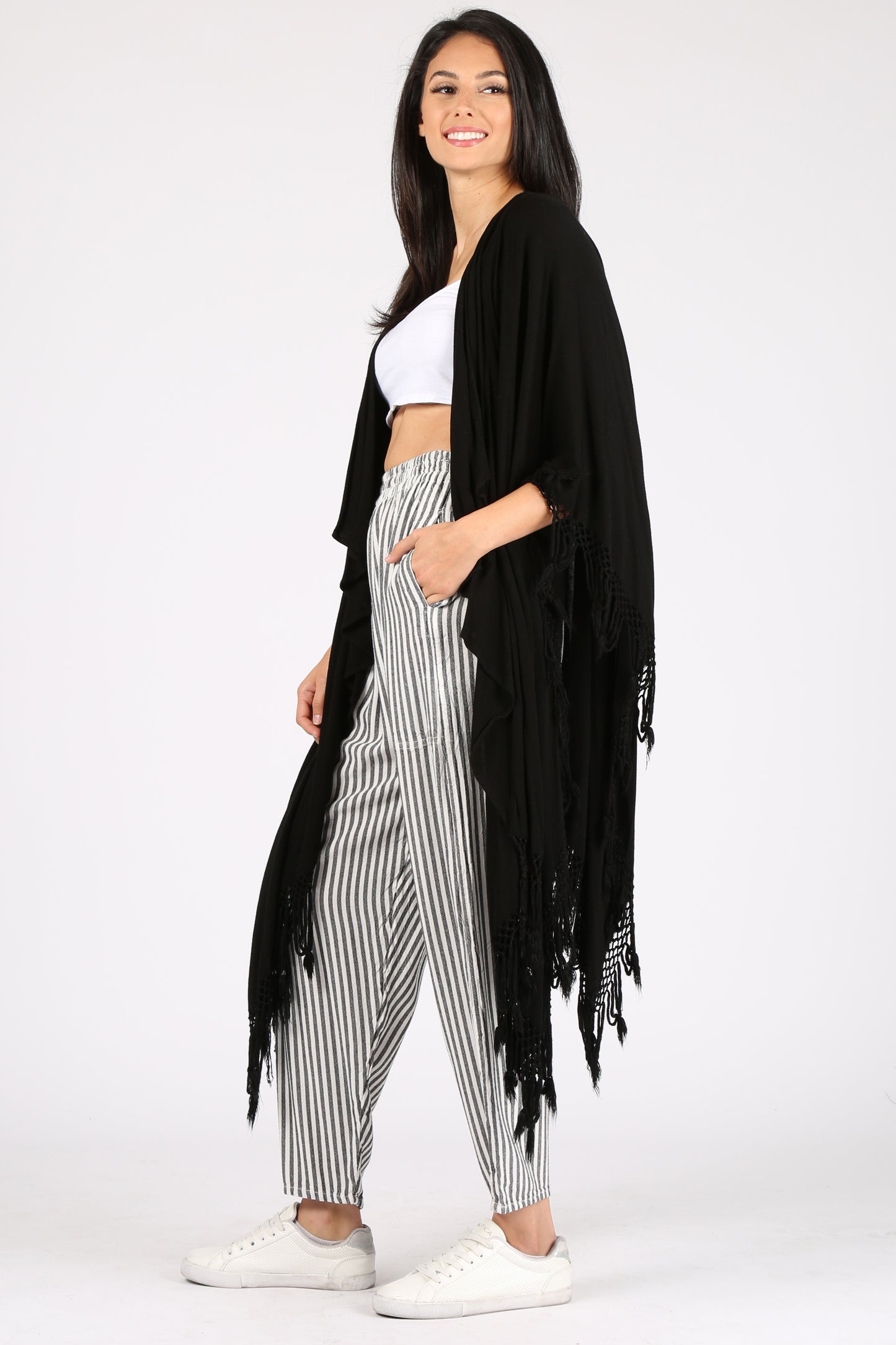 Lily Fringe Poncho