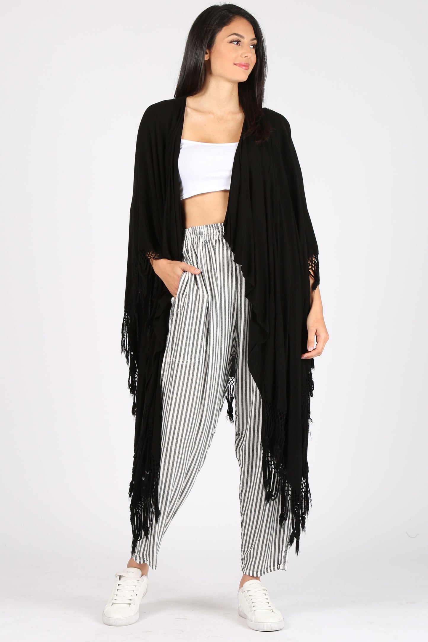 Lily Fringe Poncho