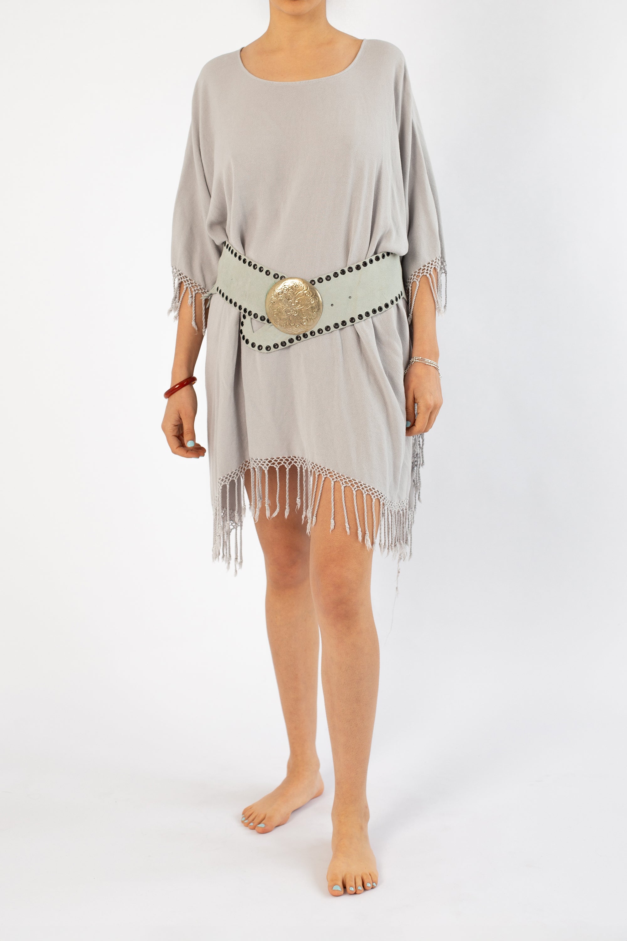 Tulum Round Neck Fringe