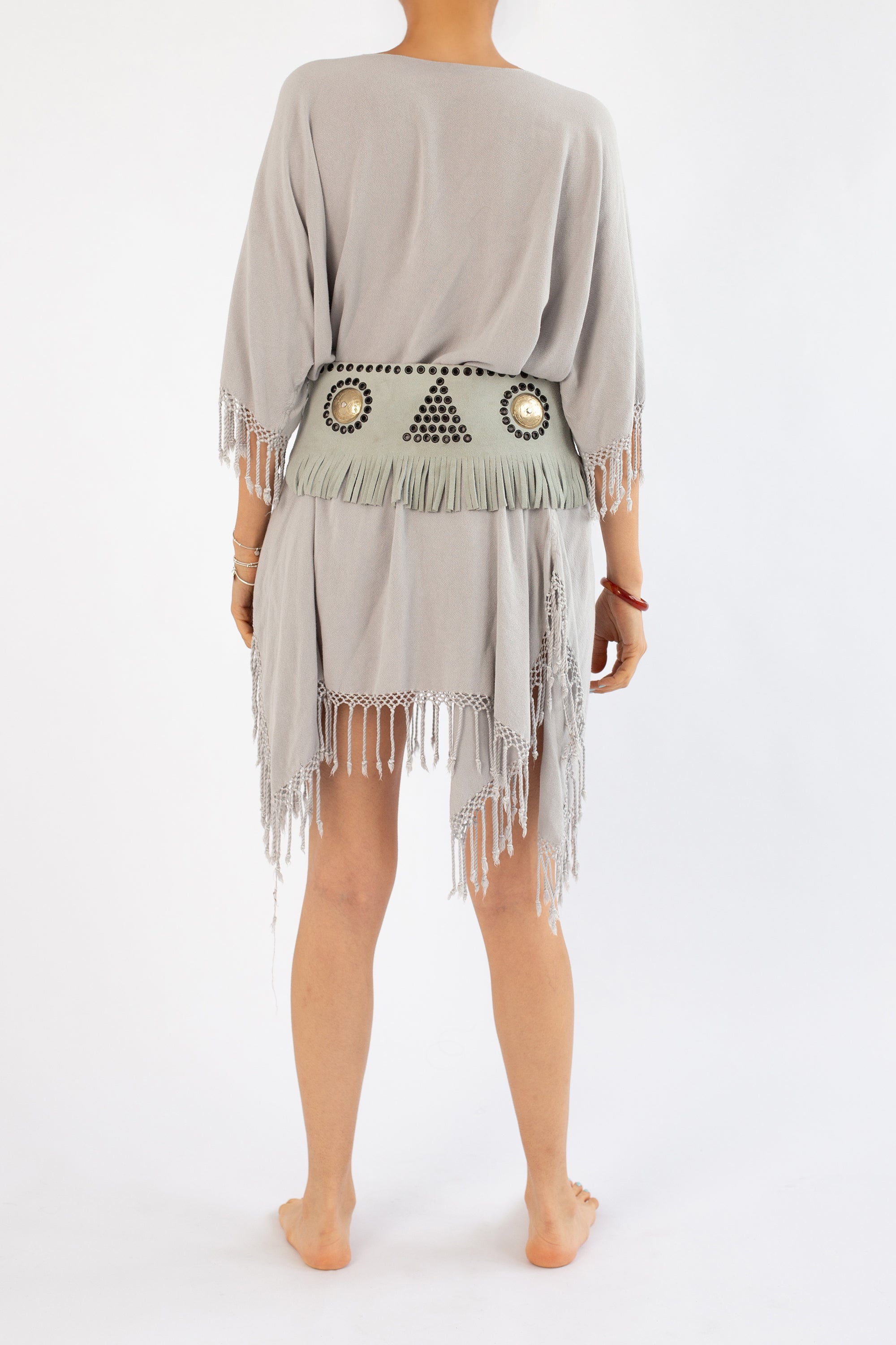 Tulum Round Neck Fringe