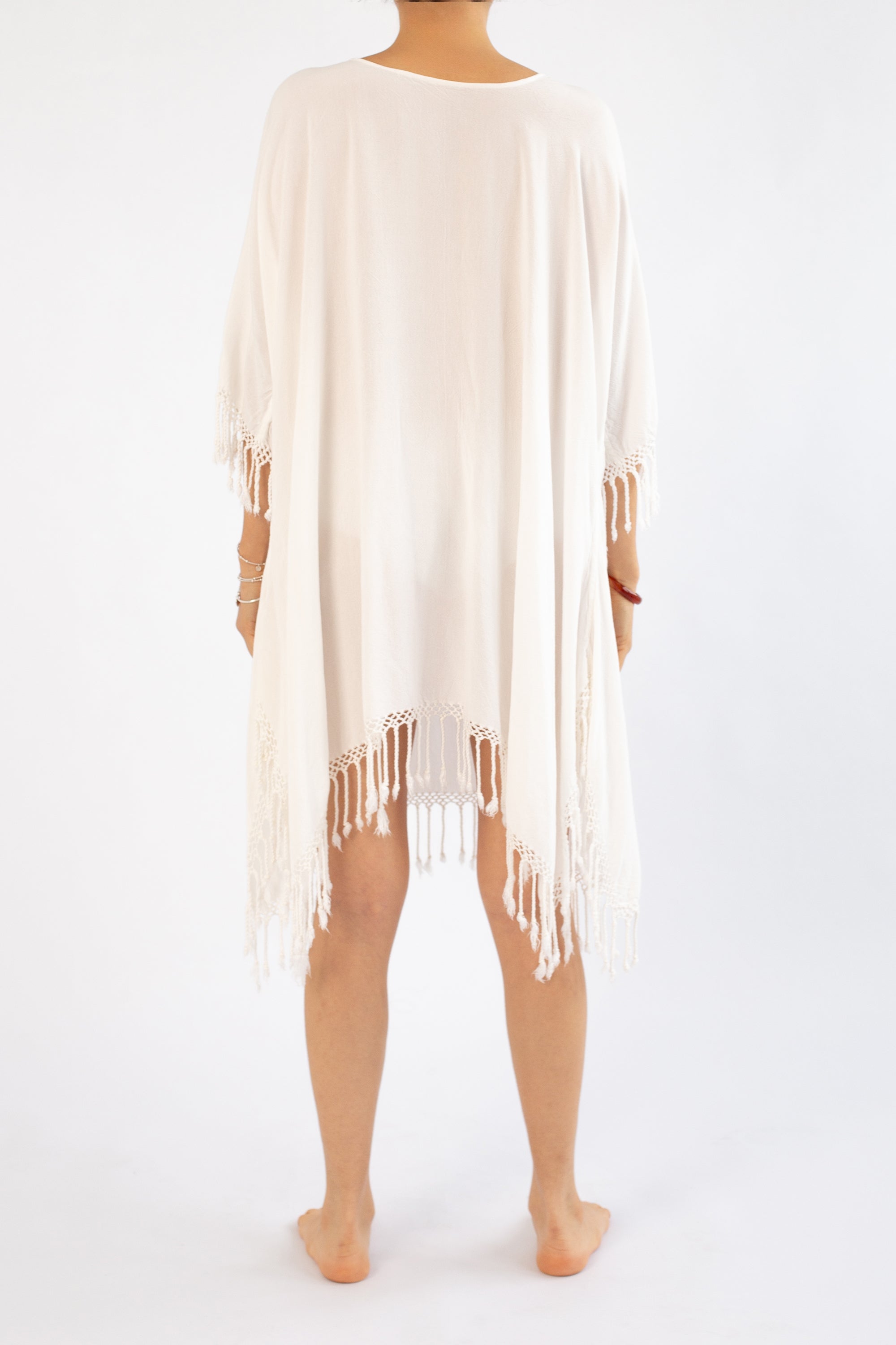 Tulum Round Neck Fringe