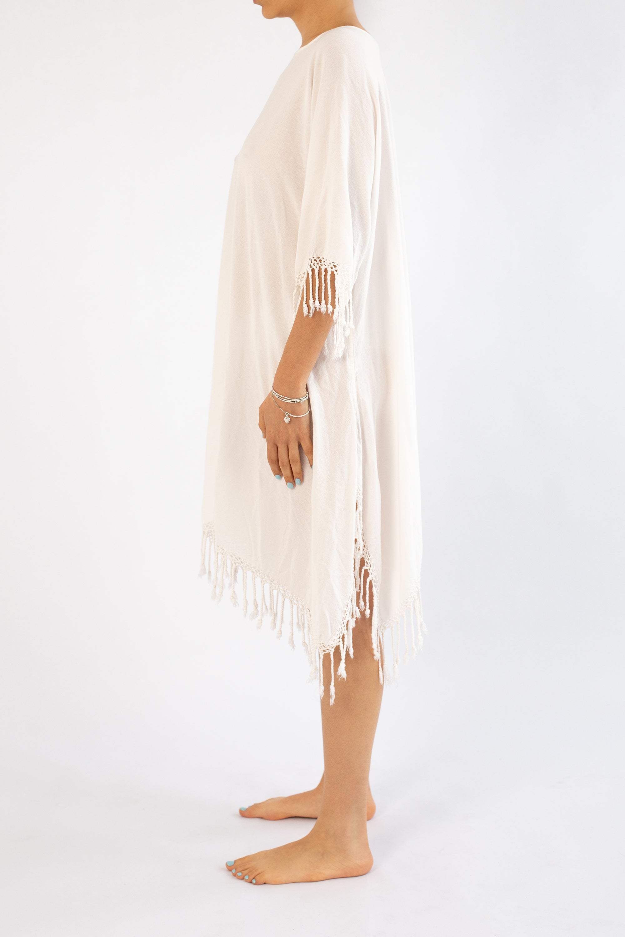 Tulum Round Neck Fringe