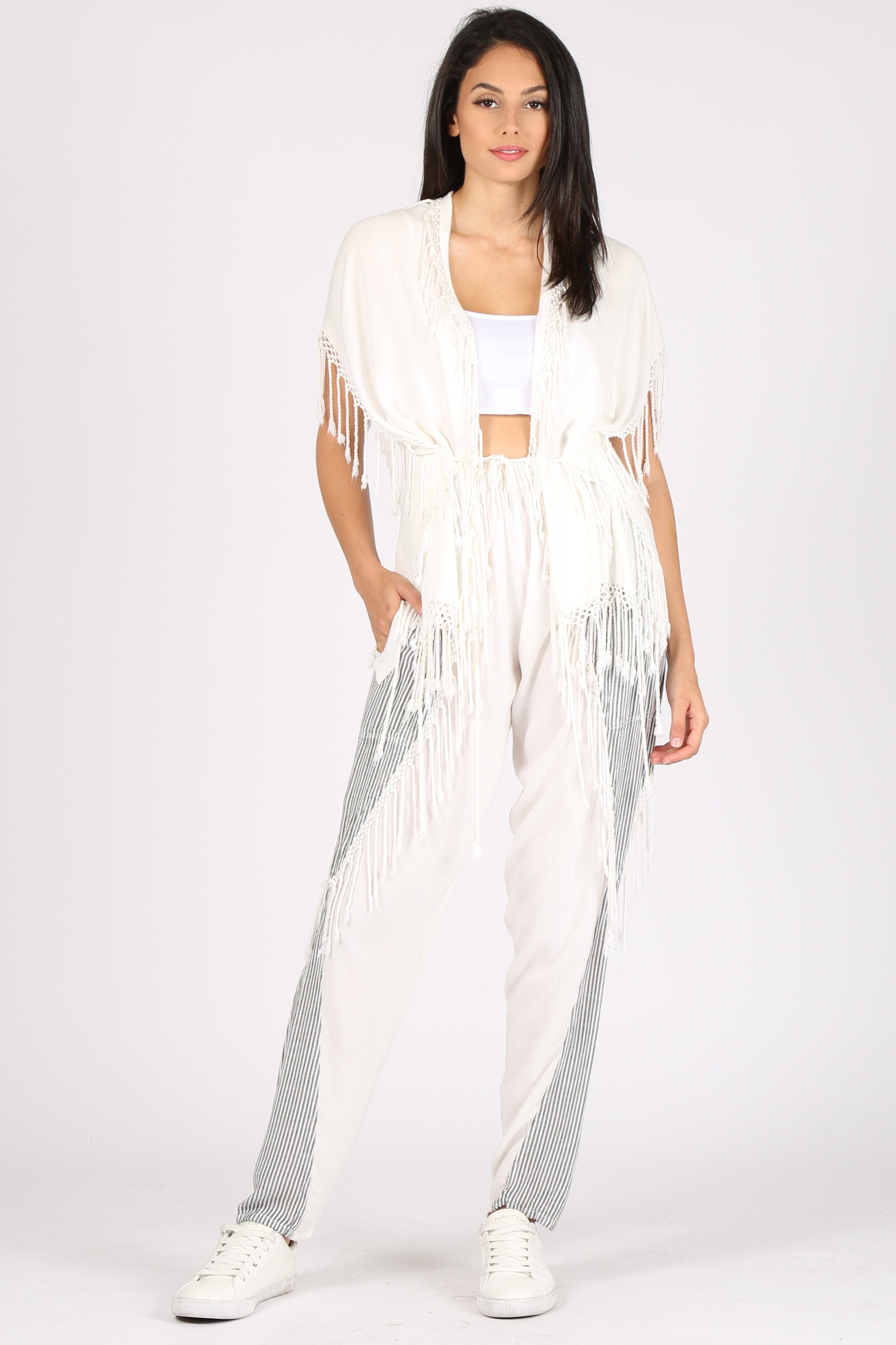 Alea Pant x Casa Fringe Vest