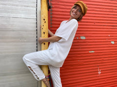 Short Sleeve Cowl Neck